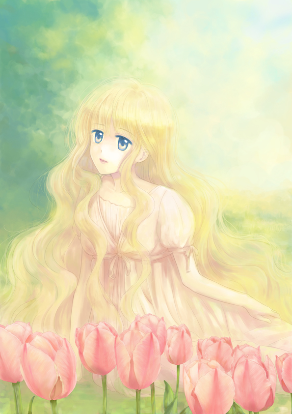 「花ひらく」オリジナルイラスト