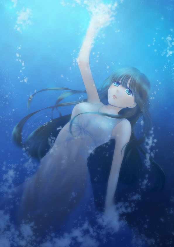 「海に還る」オリジナルイラスト